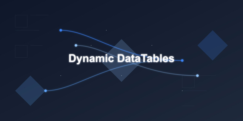 Dynamic Data Tables Concept in Flask