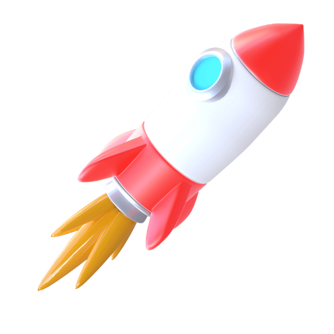 App-Generator - Image Avatar that shows a nice 3d rocket, pointed up.