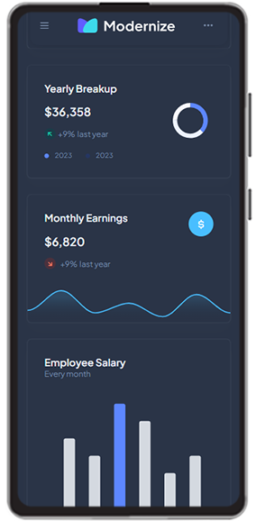 Mobile View for Django Modernize PRO - Premium Django and Bootstrap 5 Starter enhanced with OAuth, API, Charts, DataTables, and Docker Support.