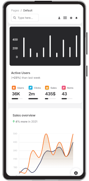 Mobile View for React Soft PRO Full-Stack  - Premium Full-stack starter powered by NodeJS and JWT for authentication