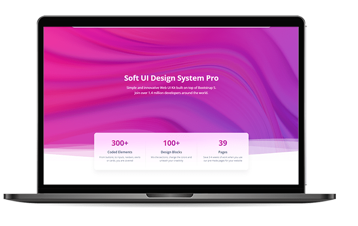 Desktop view for Django Soft Design PRO, a related product for Django Soft Design